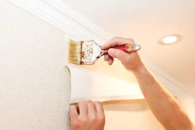 Pose de papier peint à Briou — revêtements muraux et toiles de verre